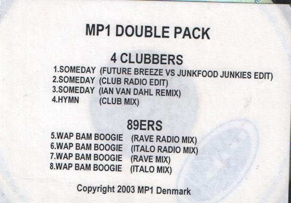 Someday / Wap Bam Boogie (MP1 Double Pack)