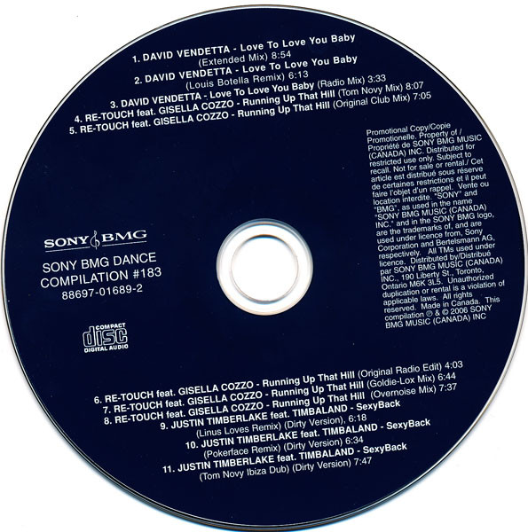 Sony BMG Dance Compilation #183