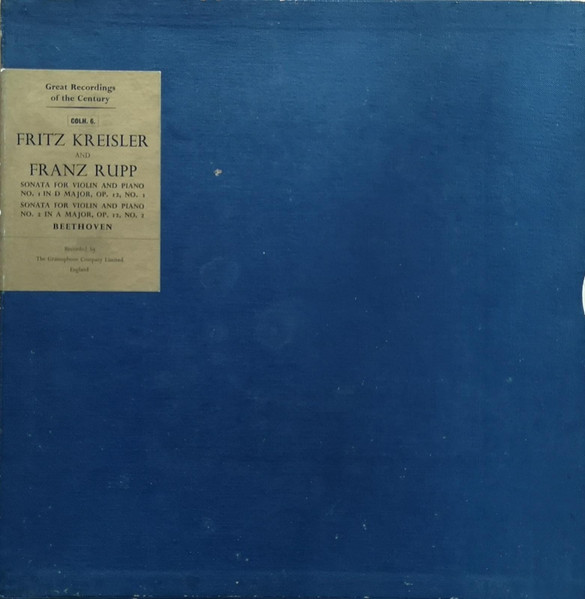 Sonata For Violin And Piano No. 1 In D Major, Op. 12, No. 1 / Sonata For Violin And Piano No. 2 In A Major, Op. 12, No. 2