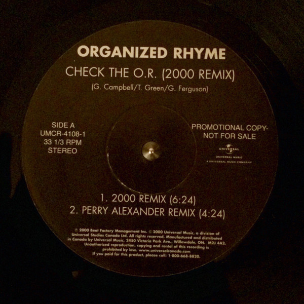 Check The O.R. (2000 Remix)