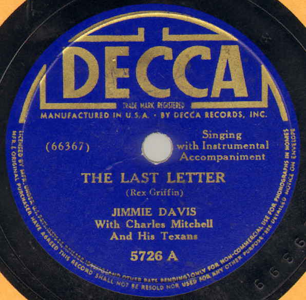 The Last Letter / Born To Be Blue
