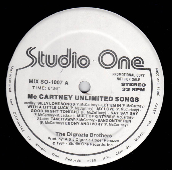 Mc Cartney Unlimited Songs
