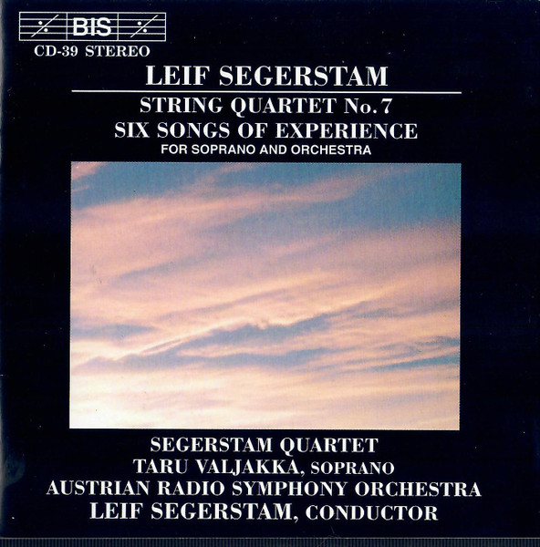 String Quartet No. 7 / Six Songs Of Experience