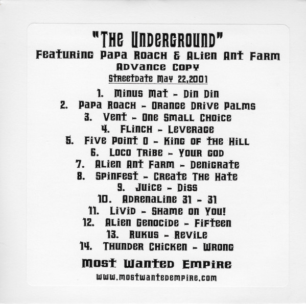 The Underground ...Some Of The Nation's Finest Hardcore/Rapcore