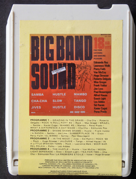 Big Band Sound 18 Big Hits For Your Listening And Dancing Pleasure