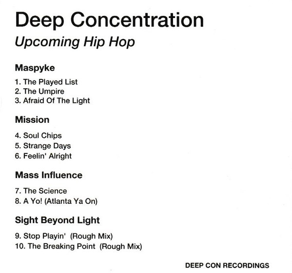 Deep Concentration / Upcoming Hip Hop