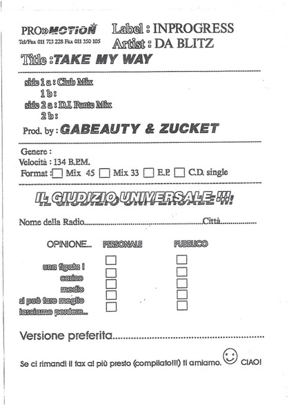 Take My Way