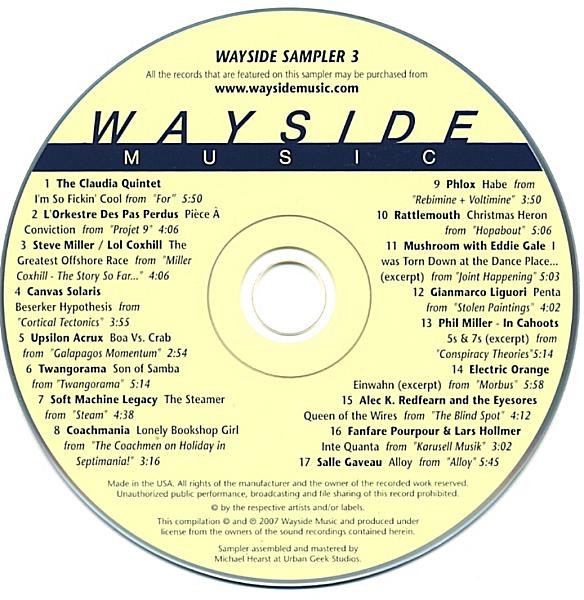Wayside Sampler 3