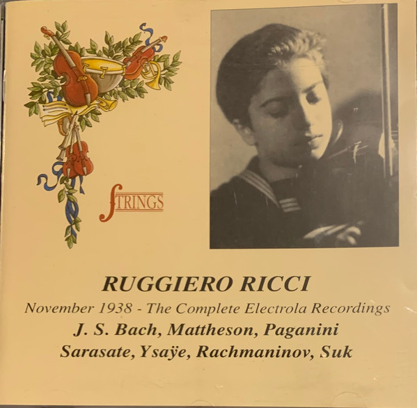Ruggiero Ricci The Complete Electrola Recordings 1938