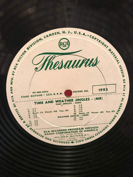 Time and Weather Jingles - (MR) / Weather Jingles