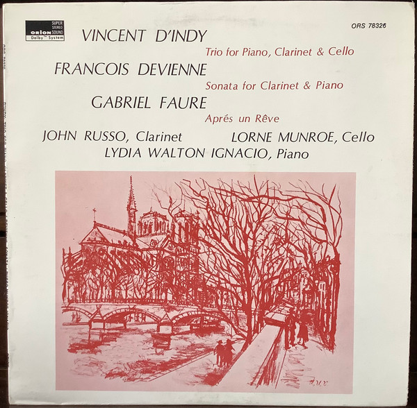 Trio For Piano, Clarinet & Cello, Sonata For Clarinet & Piano, Après Un Rêve
