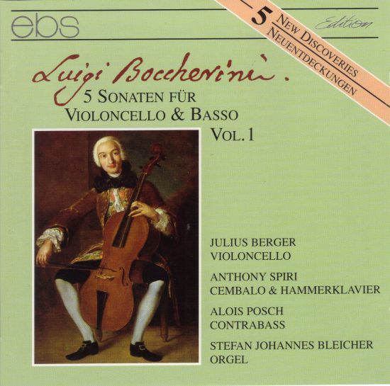 5 Sonaten Für Violoncello & Basso Vol.1