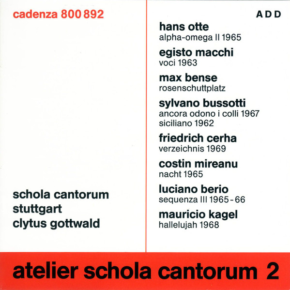 Atelier Schola Cantorum