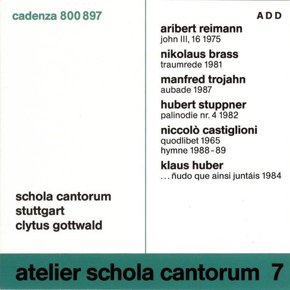 Atelier Schola Cantorum 