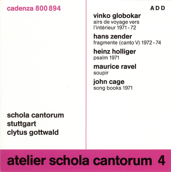 Atelier Schola Cantorum 