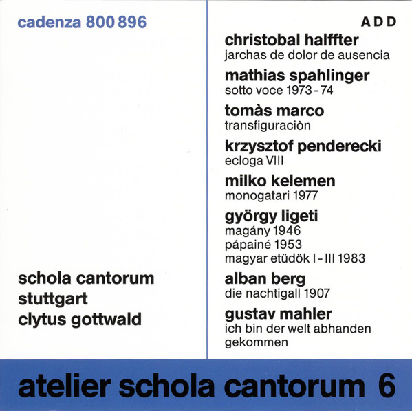 Atelier Schola Cantorum 