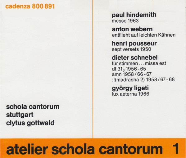 Atelier Schola Cantorum 