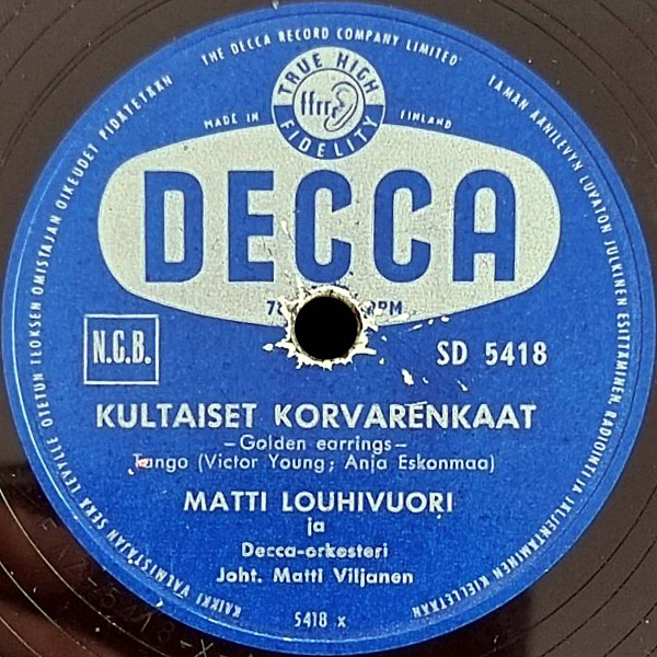 Kultaiset Korvarenkaat / Tango Naiselle