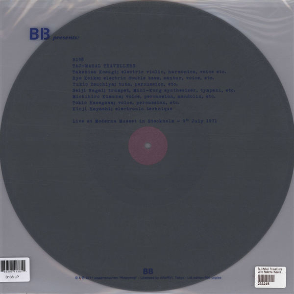 Live At Moderna Museet In Stockholm - 9th July 1971