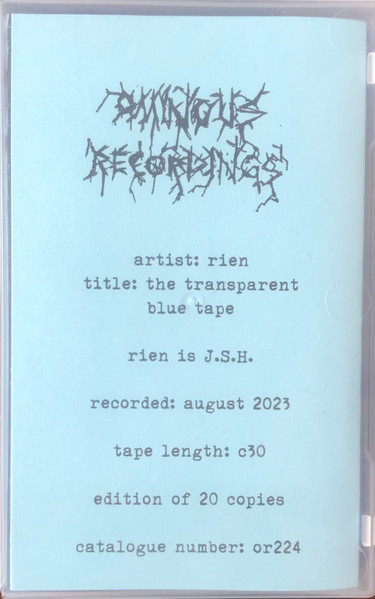 The Transparent Blue Tape