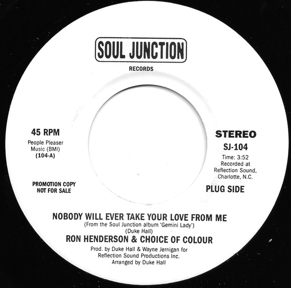 Nobody Will Ever Take Your Love From Me