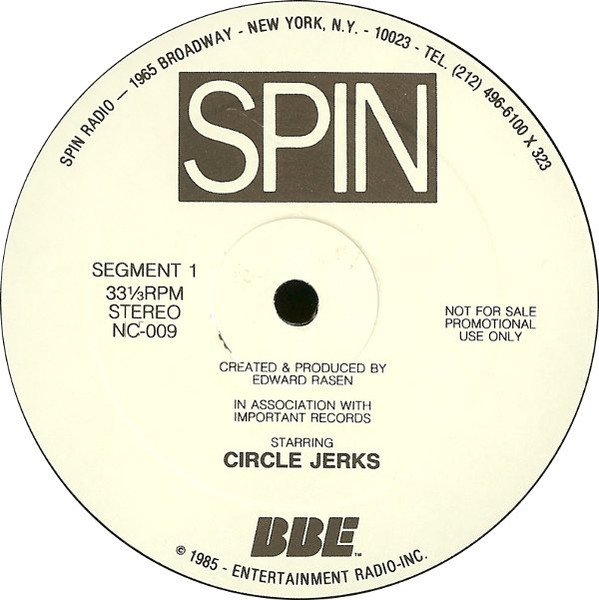 Spin Radio Concert With The Circle Jerks