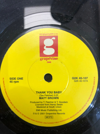 Thank You Baby / Sweet Thing