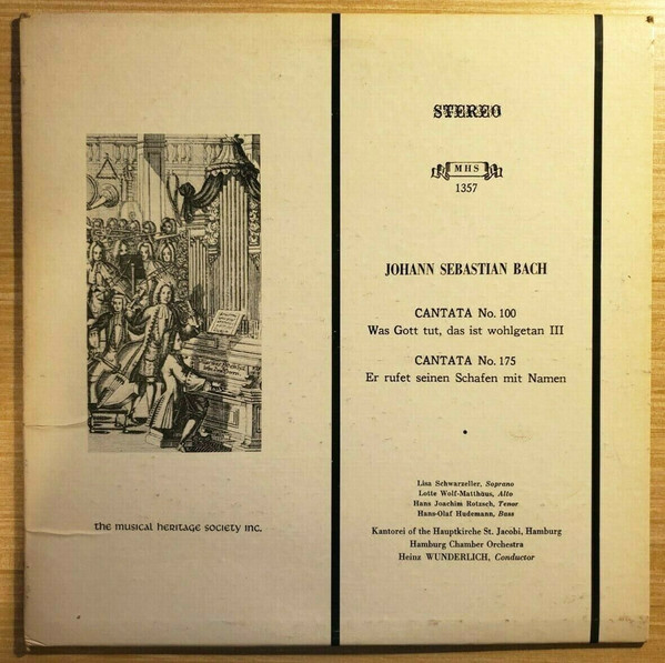 Cantata No. 100 Was Gott Tut, Das Ist Wohlgetan III / Cantata No. 175 Er Rufet Seinen Schafen Mit Namen