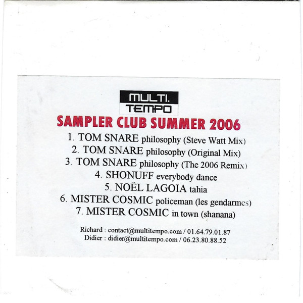 Sampler Promo Club Multitempo - Summer 2006