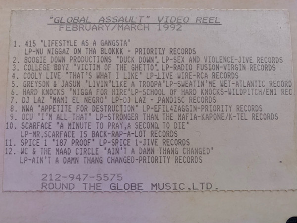 Global Assault Video Reel February /March 1992