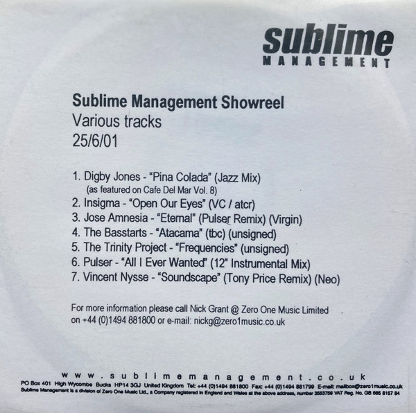 Sublime Management Showreel