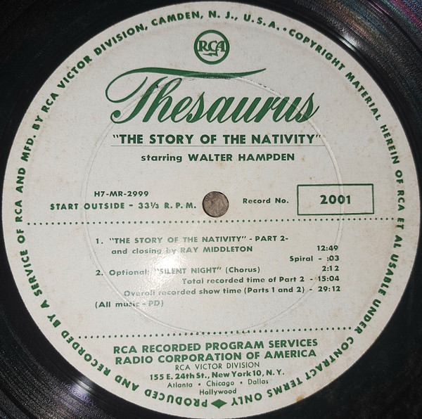 "The Story Of The Nativity" / Santa Claus Rides Again - Part 2