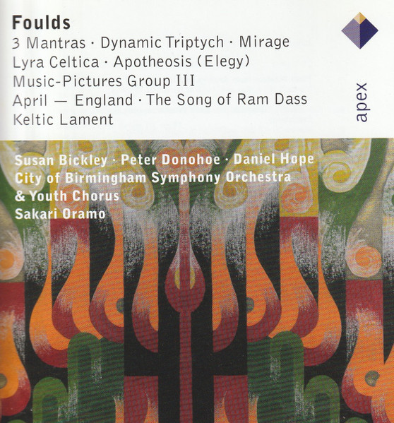 3 Mantras · Dynamic Triptych · Mirage · Lyra Celtica · Apotheosis (Elegy) · Music-Pictures Group III · April — England · The Song of Ram Dass · Keltic Lament