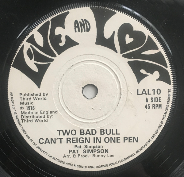 Two Bad Bull Can't Reign In One Pen