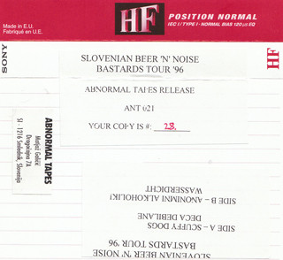 Slovenian Beer 'N' Noise Bastards Tour '96