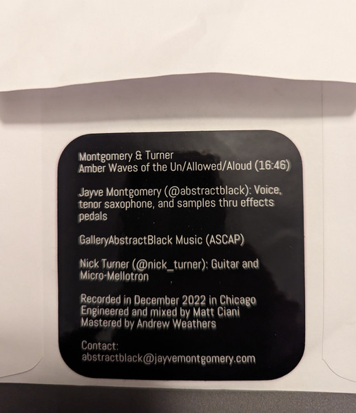 Amber Waves of the Un/Allowed/Aloud