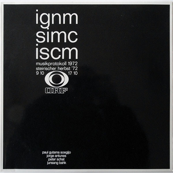 IGNM - SIMC - ISCM / Musikprotokoll 1972 / Steirischer Herbst '72 / 9 10 17 10