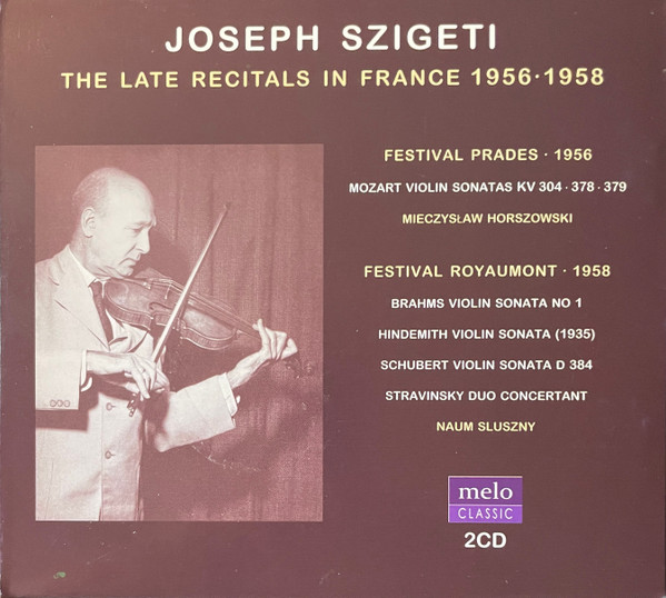 The Late Recitals In France 1956.1958