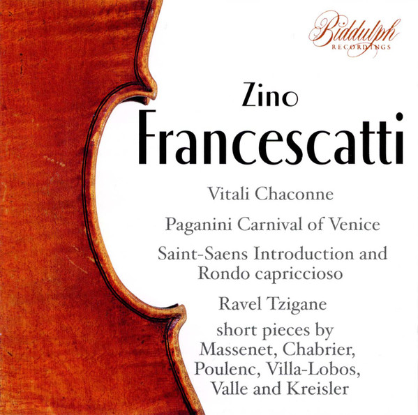 Zino Francescatti Plays Favourite Violin Pieces