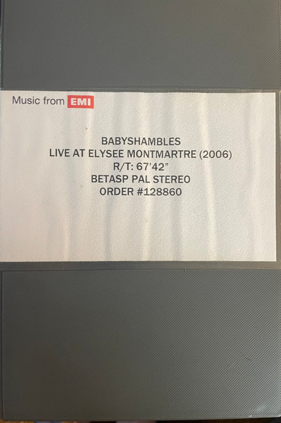 Live at Elysee Montmartre(2006)