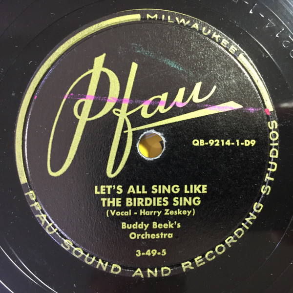 Let's All Sing Like The Birdies Sing / Behind The Garage Polka