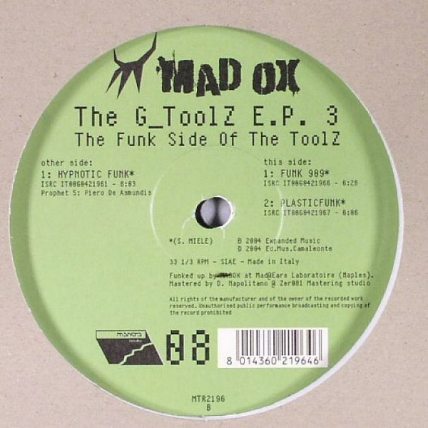 The G_ToolZ E.P. 3 The Funk Side Of The ToolZ