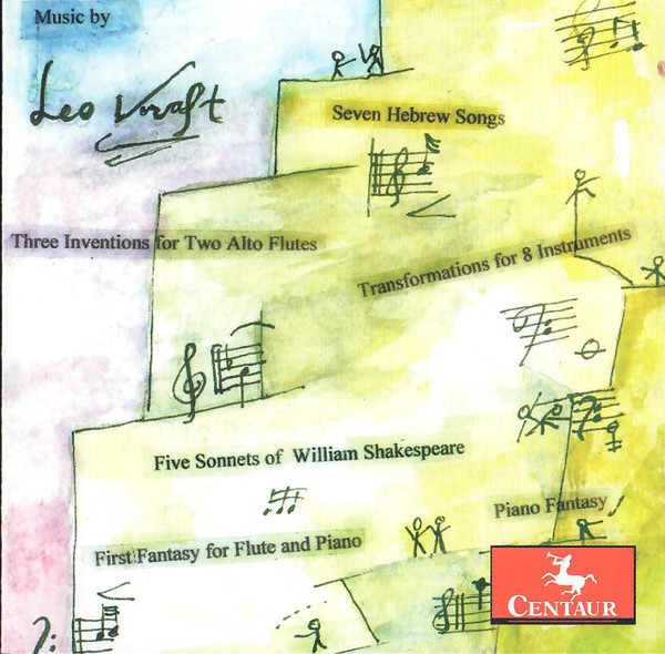 Seven Hebrew Songs / Three Inventions For Two Alto Flutes / Five Sonnets Of William Shakespeare / First Fantasy For Flute And Piano / Piano Fantasy