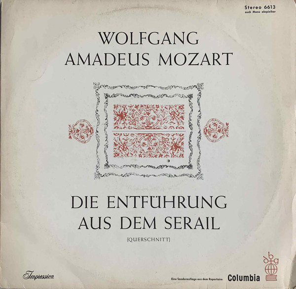 Die Entführung Aus Dem Serail (Querschnitt)