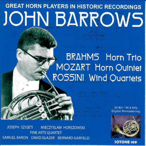 Brahms Horn Trio / Mozart Horn Quintet / Rossini Wind Quartets