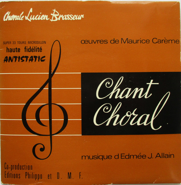 Chant Chorale - Oeuvres de Maurice Carème