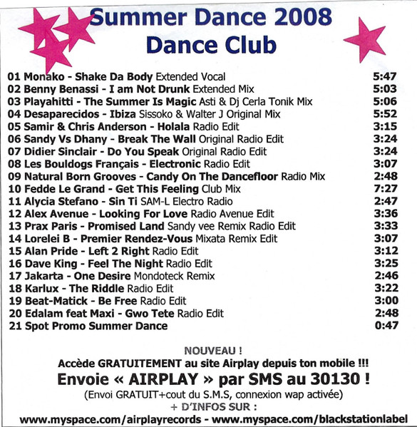 Summer Dance 2008 - Dance Club - Airplay Records