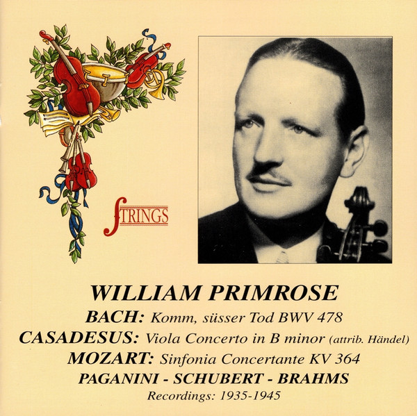 Komm, Süsser Tod BWV 478 / Viola Concerto In B Minor / Sinfonia Concertante KV 364
