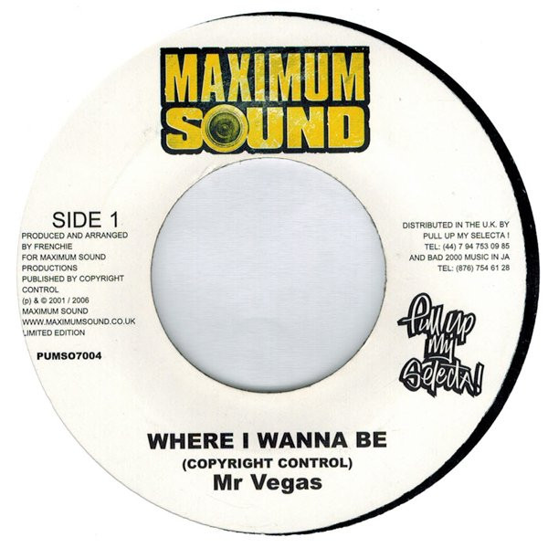 Where I Wanna Be / Pure Love