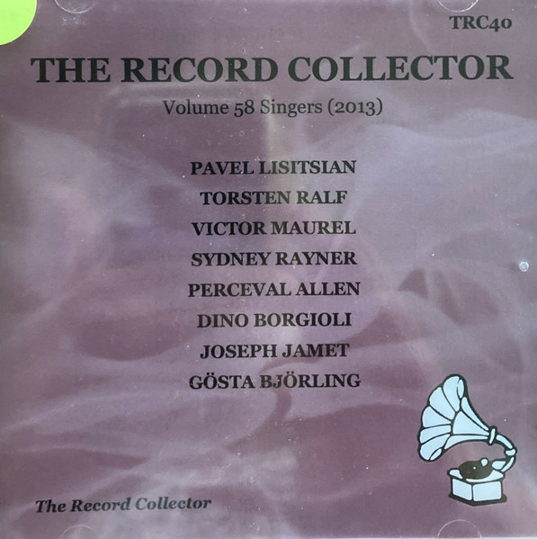 The Record Collector, Volume 58, Singers